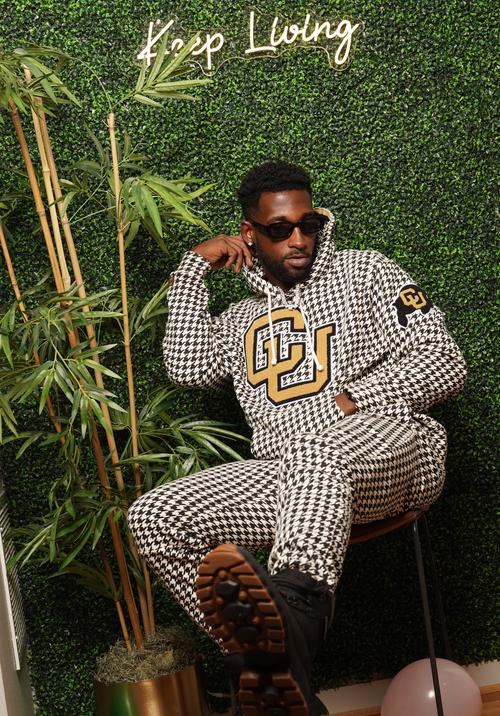 H+S Houndstooth Jogger Pant