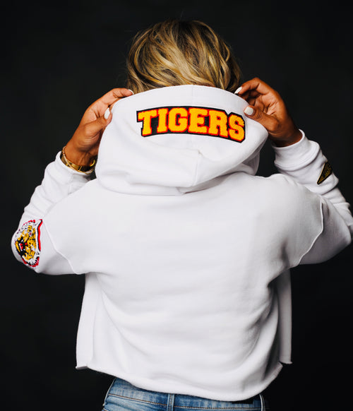 Grambling State Tigers Cropped Letterman Hoodie