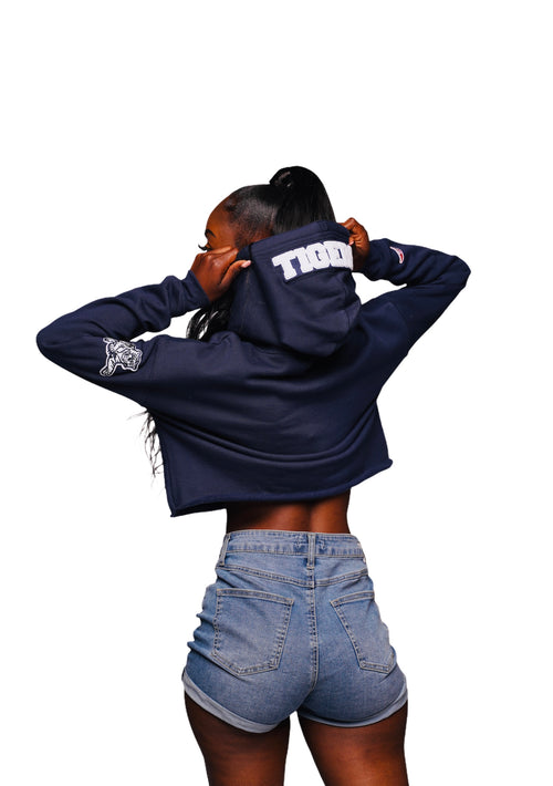 Jackson State Tigers Cropped “J State” Letterman Hoodie